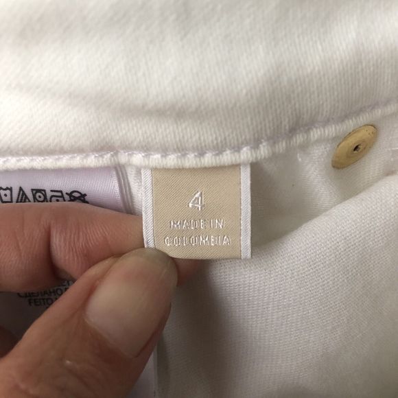 NWT MICHAEL KORS Selma Skinny High Rise Slim White  Jeans Size 4 Women - Picture 6 of 16